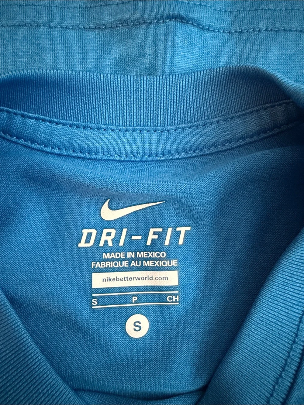 Nike Blue Short-Sleeve '365/247' Graphic Tee with Red Accents